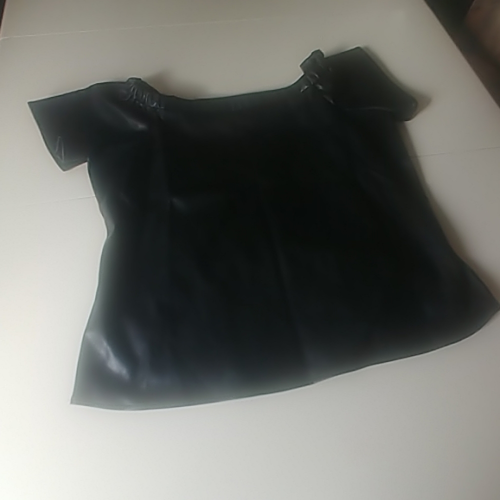 Faux Leather top